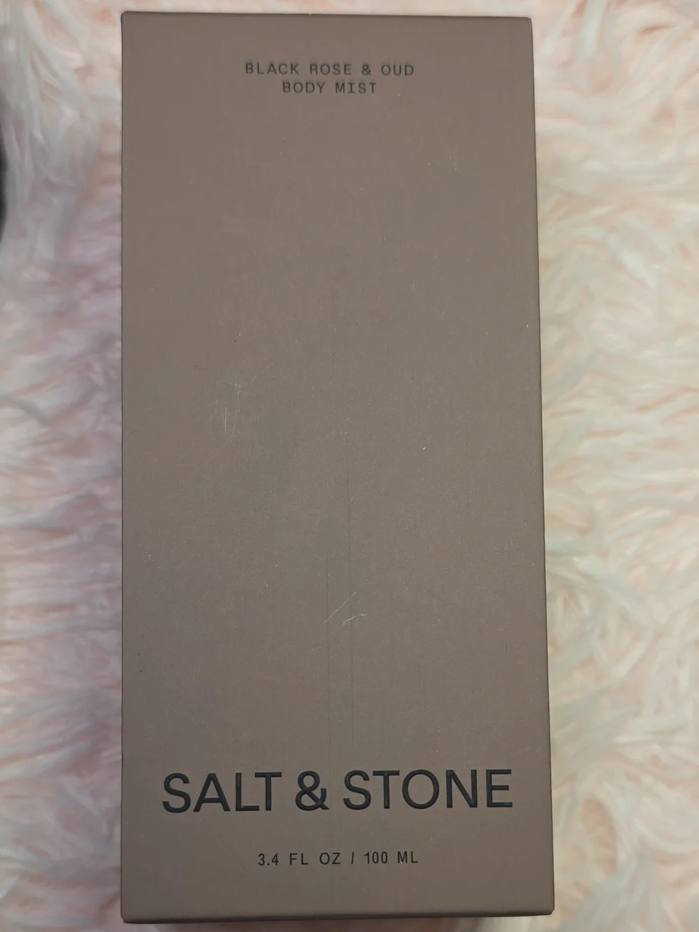 Salt & Stone Black Rose & Oud Body Mist — Brown